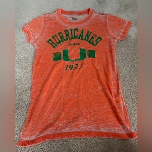 Orange 'Hurricanes' Graphic Tee for Kids - Green Print